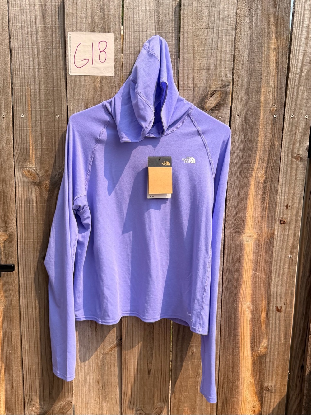 The North Face Lilac Hooded Performance Pullover Size Large